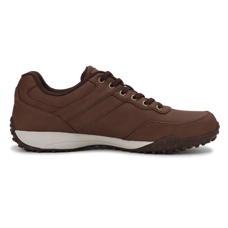 China  Hot Selling Low Price Customized Logo Brown MD Rubber Anti-slippery Light Weight Brand Casual Shoes for Men
